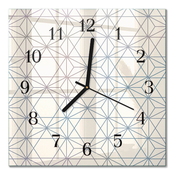 Quadrato orologio da parete Modello geometrico