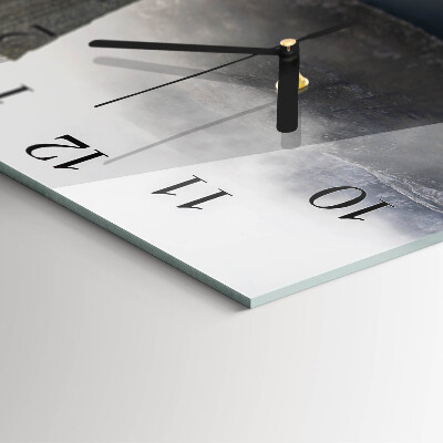 Quadrato orologio in vetro decorativo Abisso