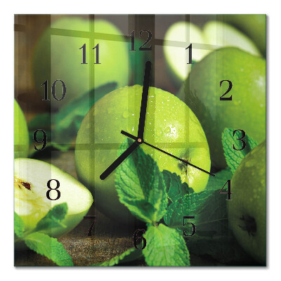 Orologio quadrato Mele verdi