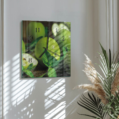 Orologio quadrato Mele verdi