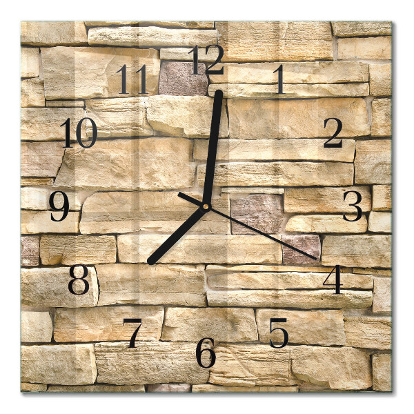 Quadrato orologio in vetro decorativo Parete