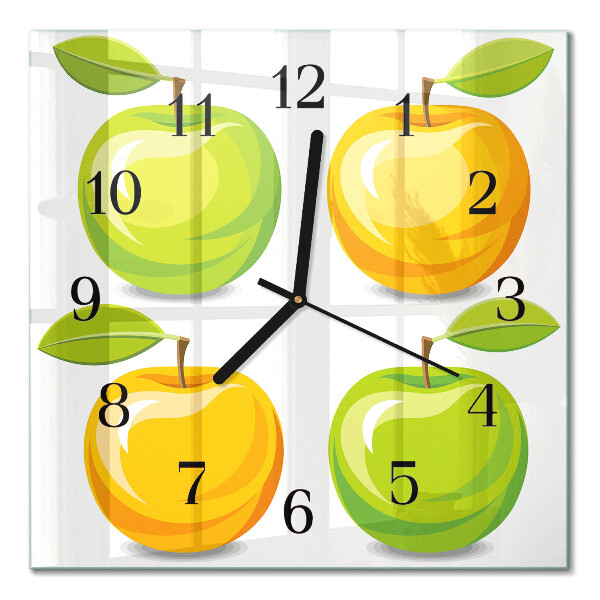 Orologio quadrato in vetro Mele