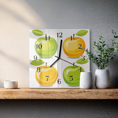 Orologio quadrato in vetro Mele