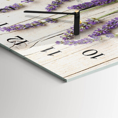 Orologio quadrato in vetro Lavanda