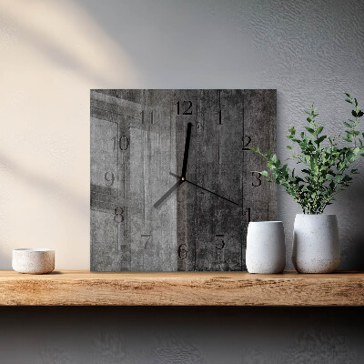Orologio quadrato Legna