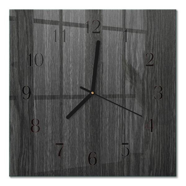 Orologio quadrato in vetro Legna