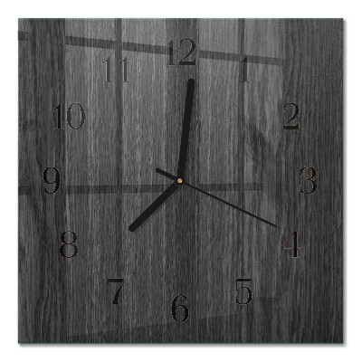 Orologio quadrato in vetro Legna