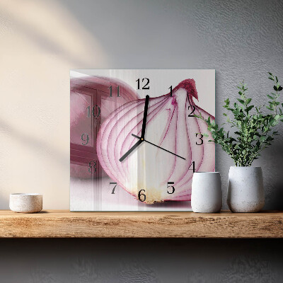 Orologio quadrato in vetro Cipolla