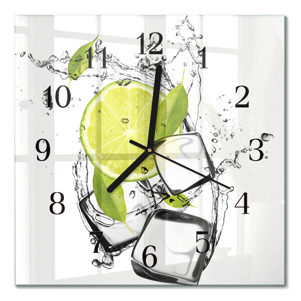 Quadrato orologio da parete Carbonato di calcio