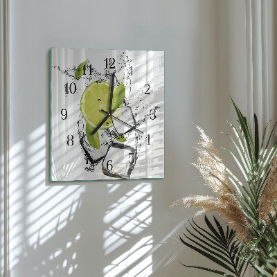 Quadrato orologio da parete Carbonato di calcio