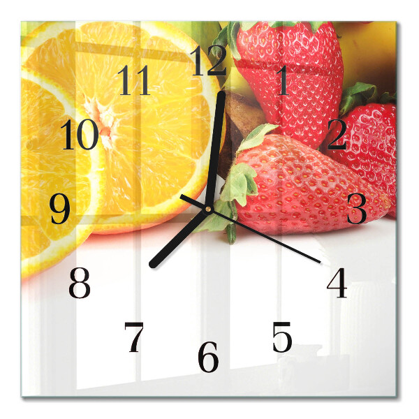 Orologio quadrato Frutta