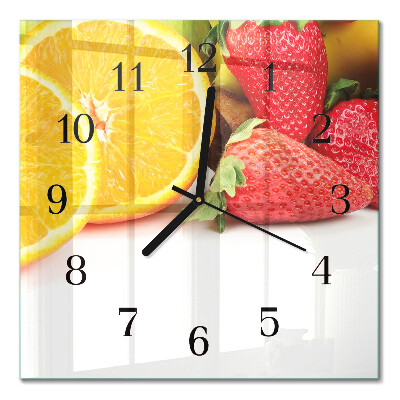 Orologio quadrato Frutta