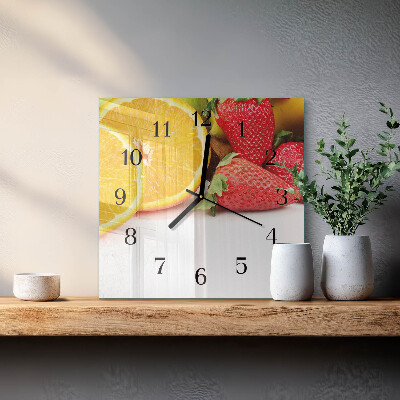 Orologio quadrato Frutta