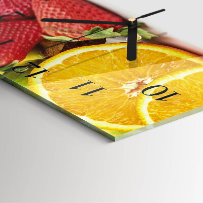 Orologio quadrato Frutta