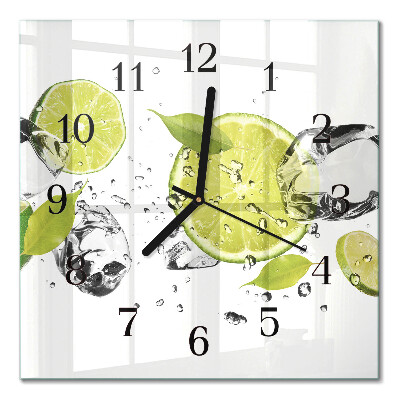 Quadrato orologio da parete Carbonato di calcio
