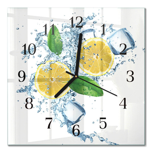 Quadrato orologio da parete Agrumi