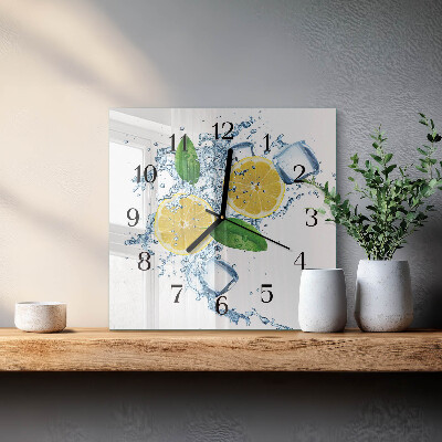 Quadrato orologio da parete Agrumi