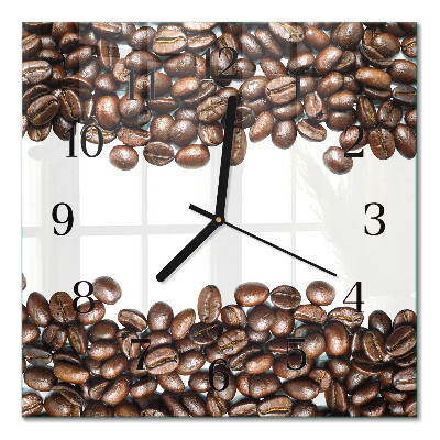 Orologio quadrato Chicchi di caffè