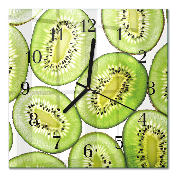 Orologio quadrato in vetro Kiwi