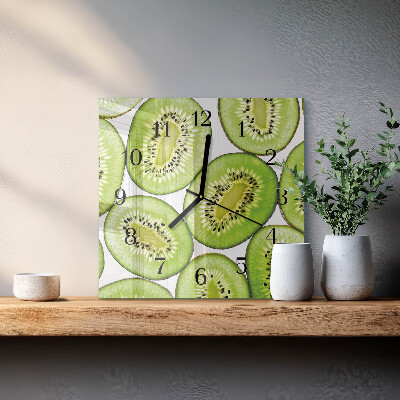 Orologio quadrato in vetro Kiwi