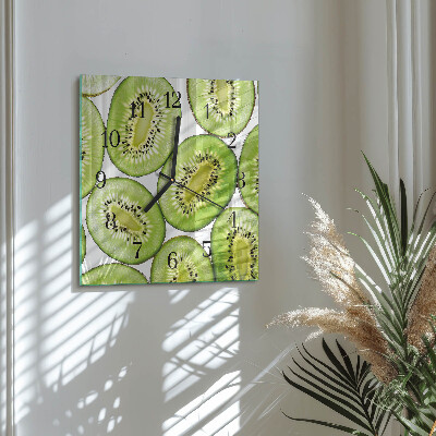 Orologio quadrato in vetro Kiwi