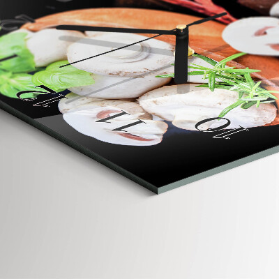 Orologio quadrato Funghi