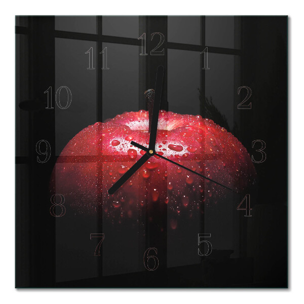 Orologio quadrato in vetro Mela
