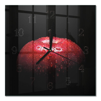 Orologio quadrato in vetro Mela