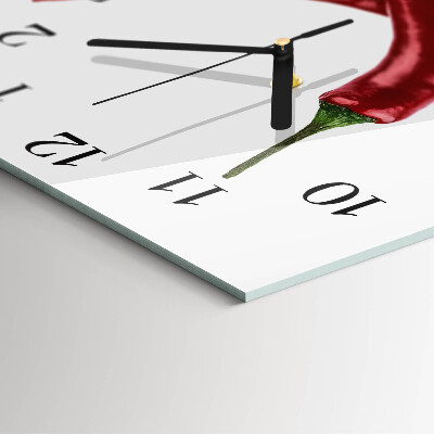 Orologio quadrato Peperoncini