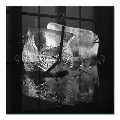 Quadrato orologio in vetro decorativo Cubetti di ghiaccio