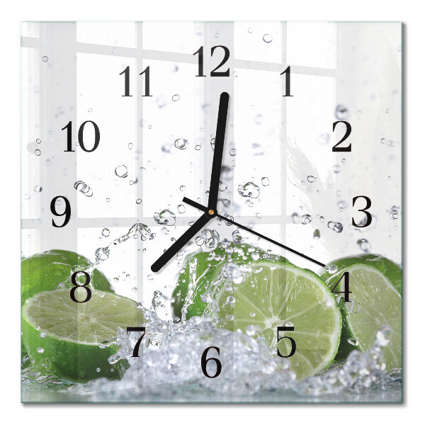 Quadrato orologio da parete Carbonato di calcio
