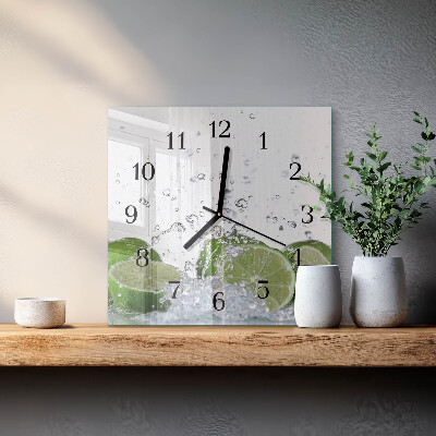 Quadrato orologio da parete Carbonato di calcio