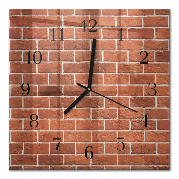 Orologio quadrato Muro di mattoni