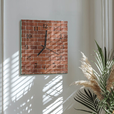 Orologio quadrato Muro di mattoni