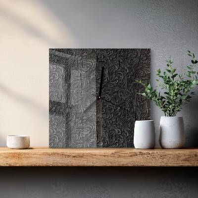 Quadrato orologio in vetro decorativo Modello