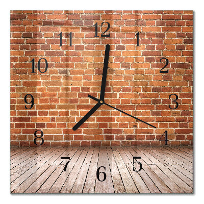 Orologio quadrato Muro di mattoni