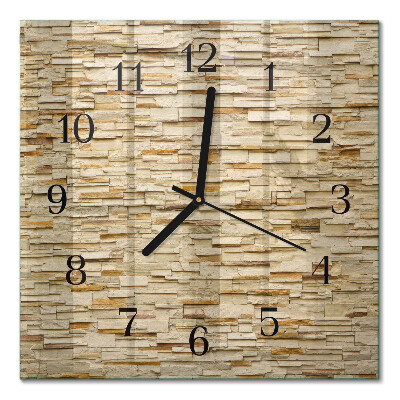 Quadrato orologio da parete Pietra decorativa