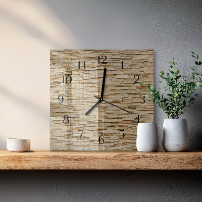 Quadrato orologio da parete Pietra decorativa