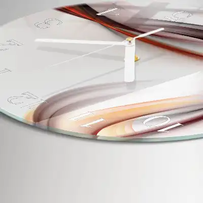 Rotondo orologio in vetro decorativo Astrazione