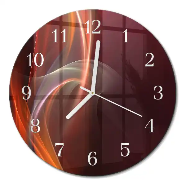 Rotondo orologio da parete Linee astratte