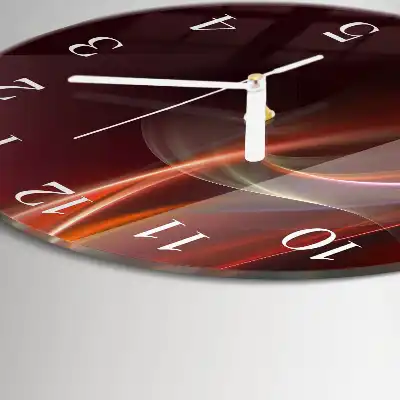 Rotondo orologio da parete Linee astratte