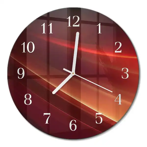 Orologio rotondo in vetro Astrazione
