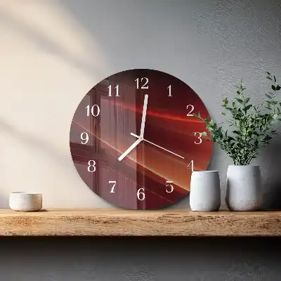 Orologio rotondo in vetro Astrazione