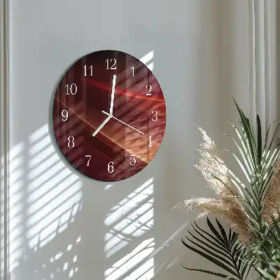 Orologio rotondo in vetro Astrazione