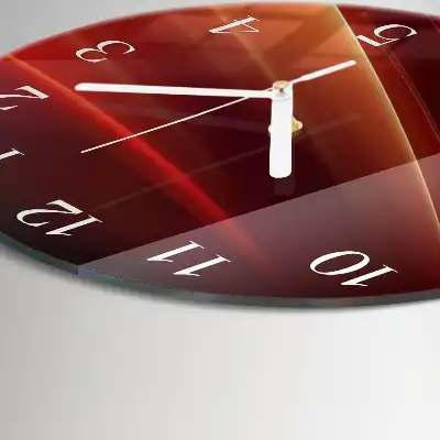 Orologio rotondo in vetro Astrazione