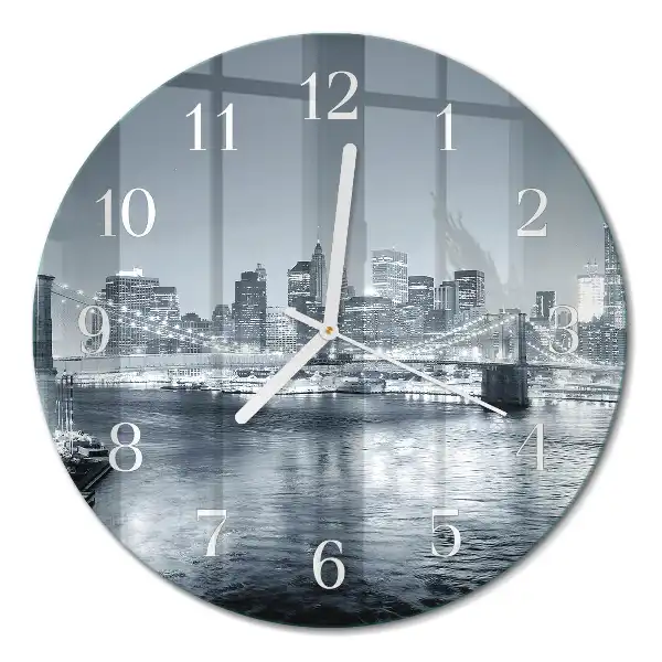 Rotondo orologio da parete Orizzonte notturno