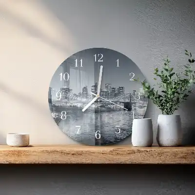 Rotondo orologio da parete Orizzonte notturno