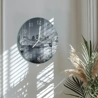 Rotondo orologio da parete Orizzonte notturno