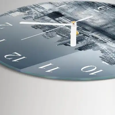 Rotondo orologio da parete Orizzonte notturno