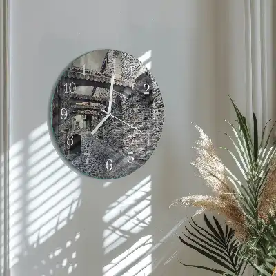 Orologio rotondo in vetro Viale